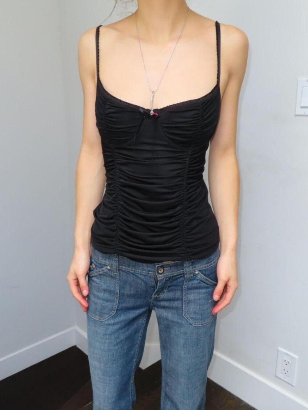 Victoria's Secret Women's Black Vests-tanks-cami